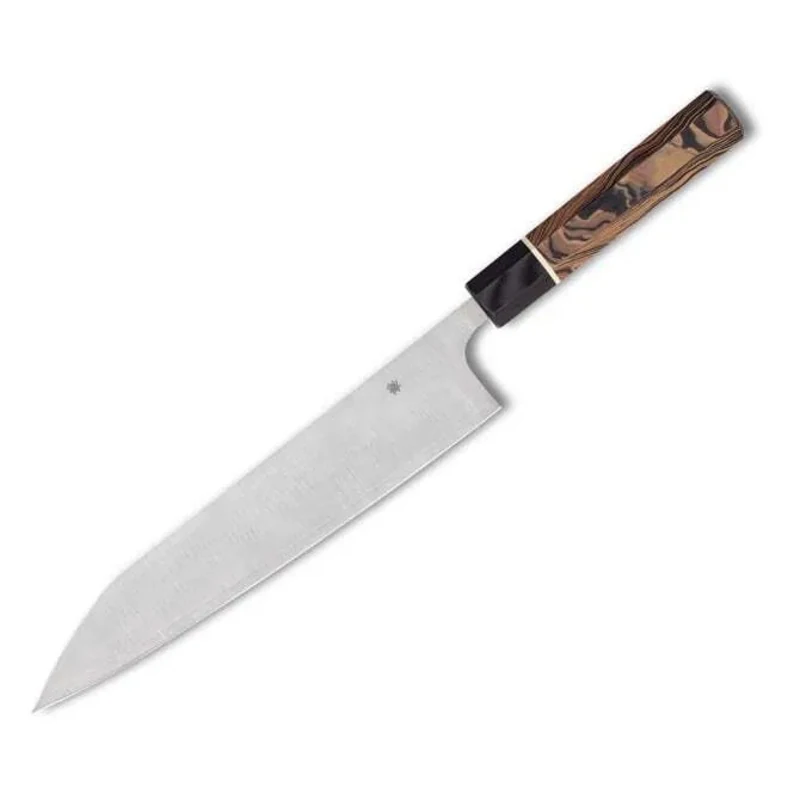 Murray Carter by Spyderco Itamae Series Gyuto - 10.1in blade with burl G-10 handle